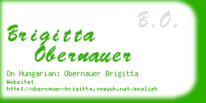 brigitta obernauer business card